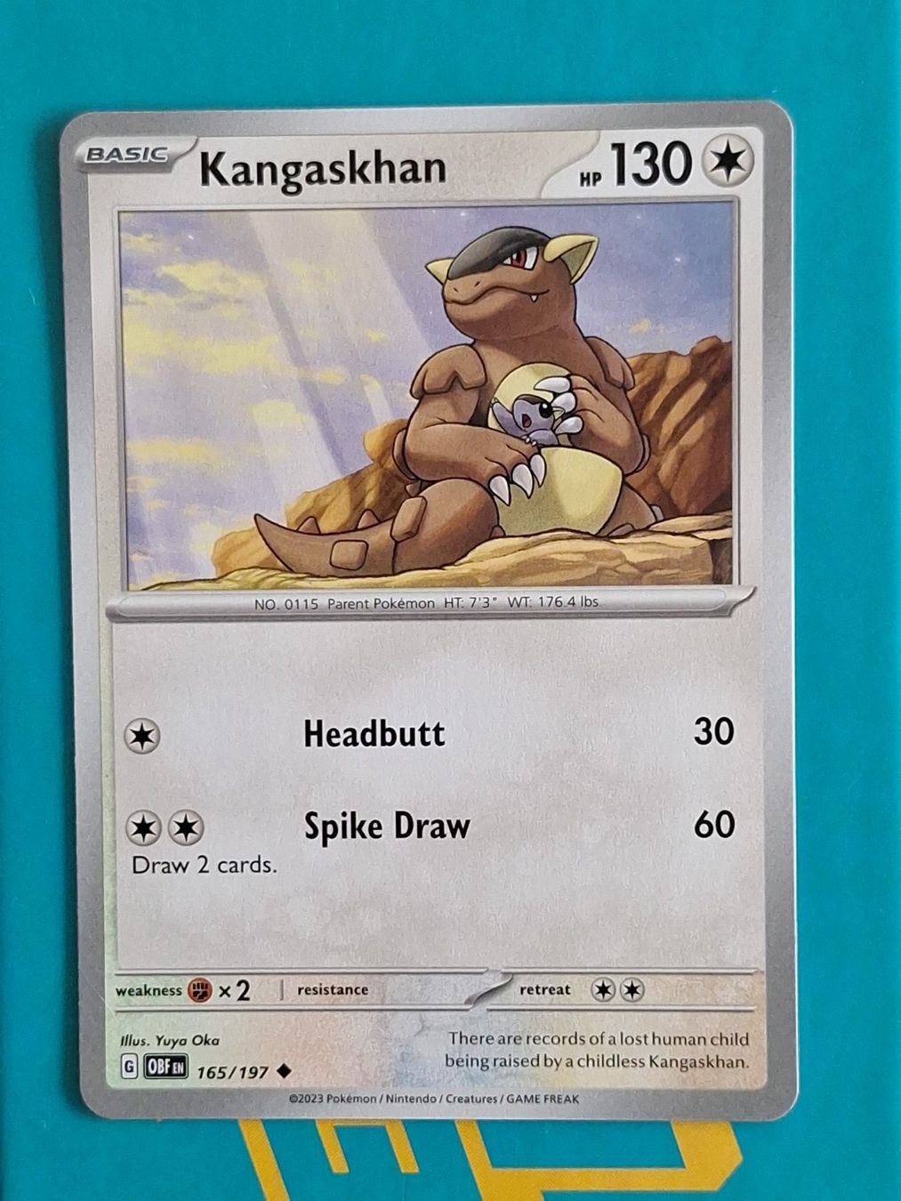 Pokémon Carte collezionabili: Kangaskhan - Pokemon Obsidian Flames – Usato da Altstätten SG venduto da GGsGameshop