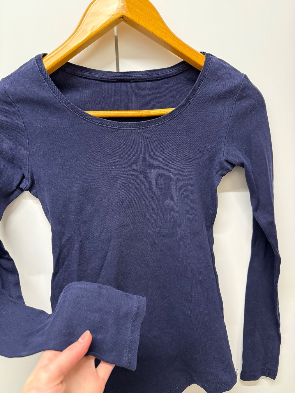 Top: Dunkelblaues Damen Langarmshirt, Grösse S – Usato da Zürich venduto da Cleo234 1