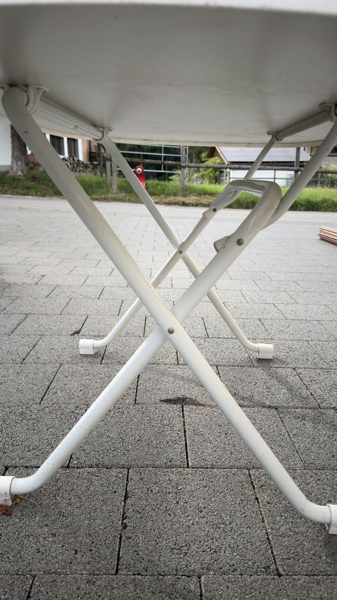 Tavoli: Gartentisch/Campingtisch weiss, klappbar – Usato da Thunstetten venduto da Specht71 3