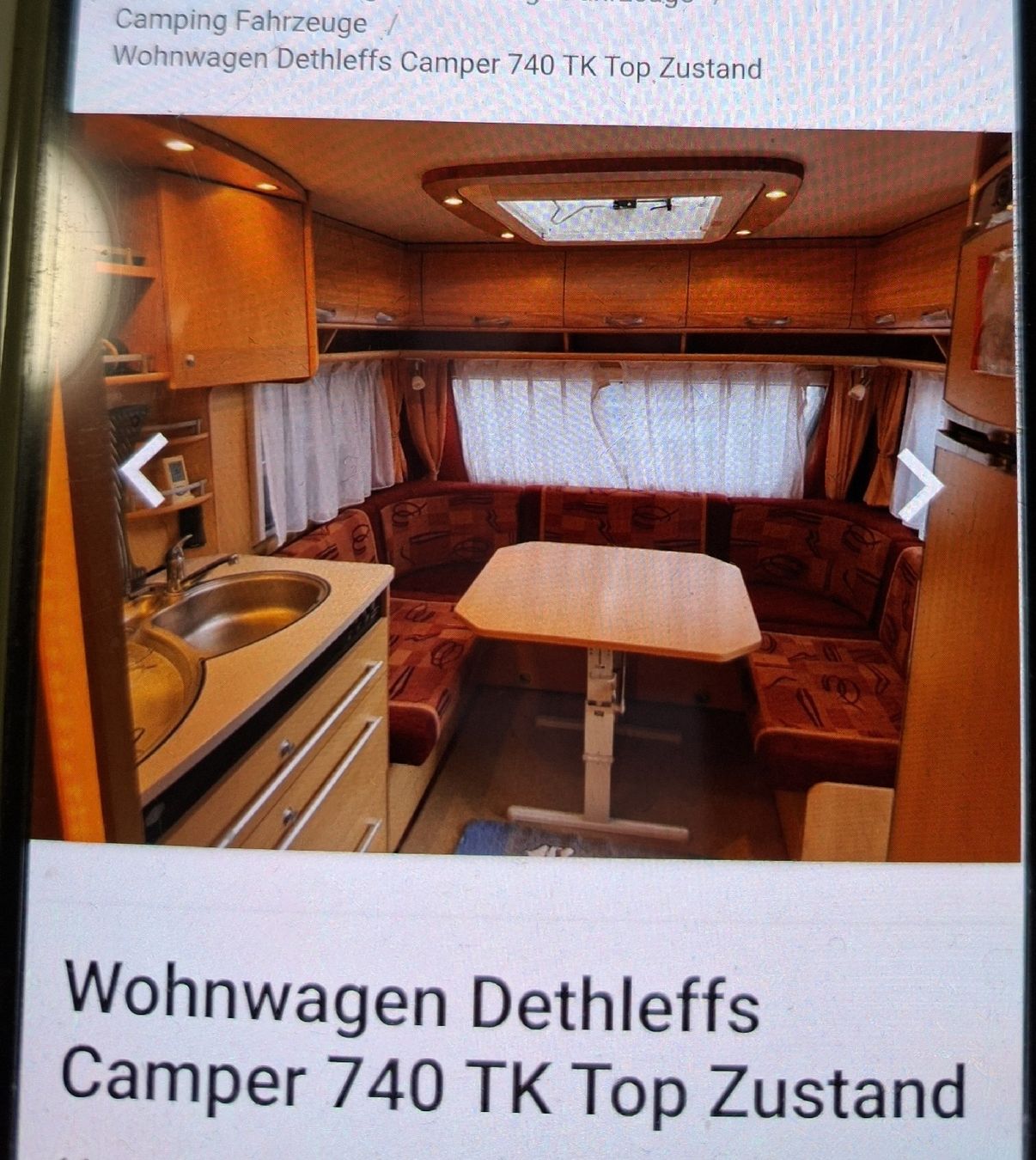 Dethleffs Veicoli da campeggio: Wohnwagen Dethleff Camper 740 TK 5-7 Bett – Usato da Stetten AG venduto da 2936 1