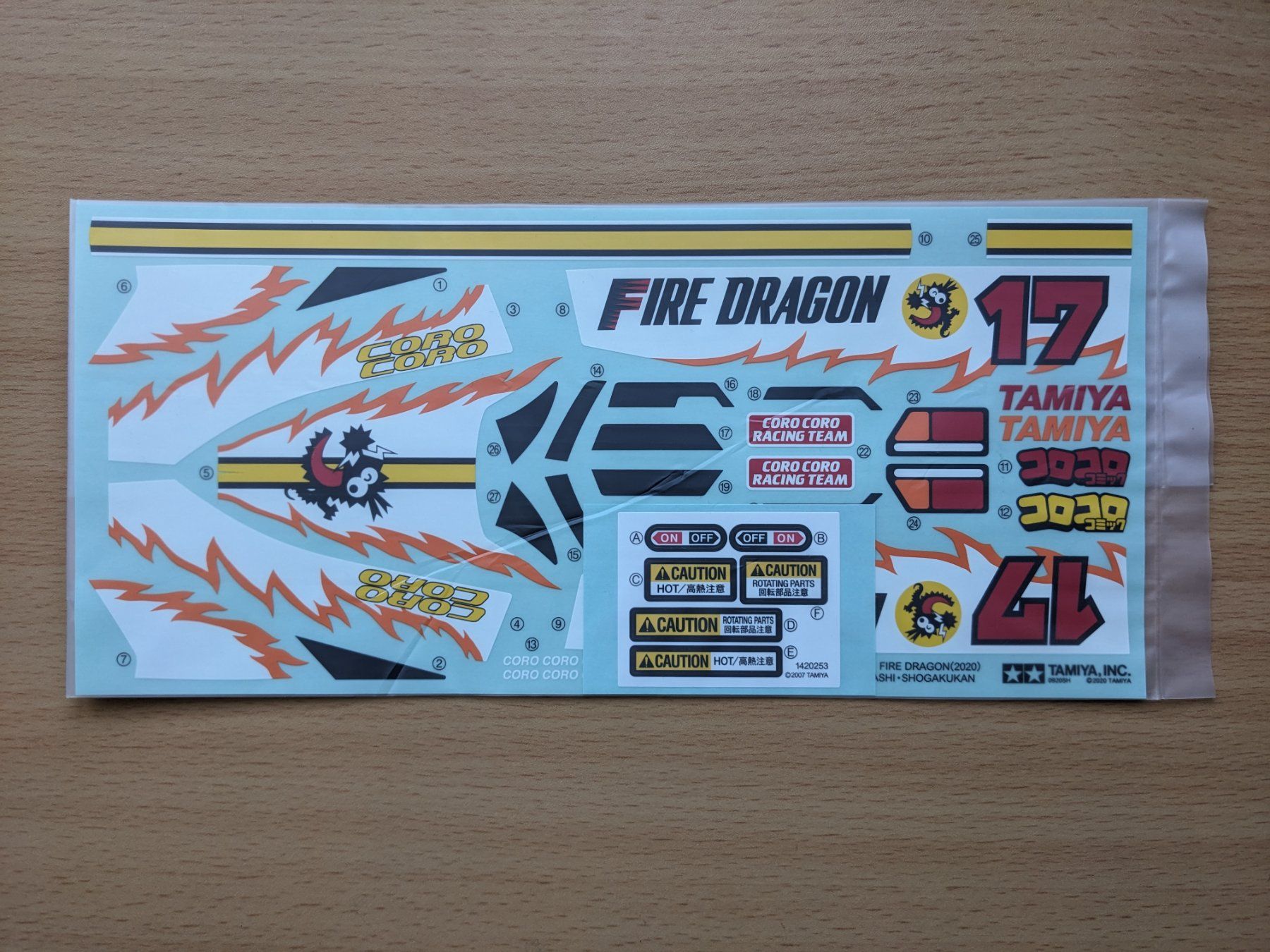 Tamiya RC Modellbau: Tamiya Aufkleber Fire Dragon – Neu und originalverpackt aus Stetten AG von Trexx75