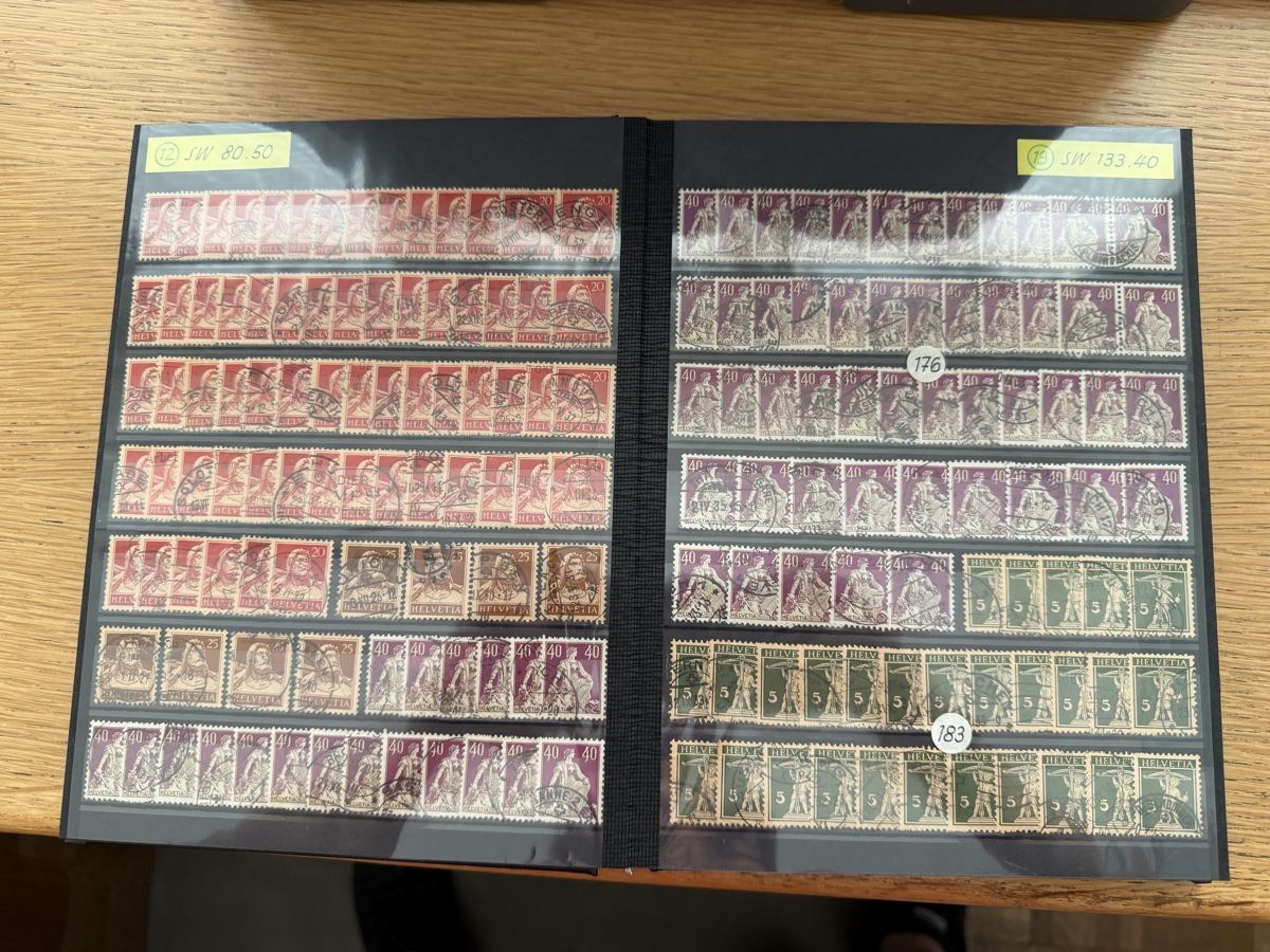 Tutti i francobolli: Album Schweizer Marken ab Strubel  – Usato da Murgenthal venduto da Tina_4055 6