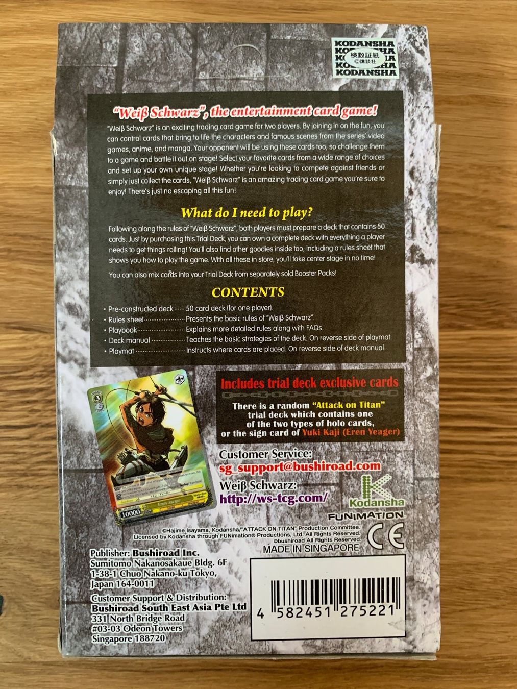 Sammelbilder & Trading cards: Weiss Schwarz TCG - Attack on Titan Trial Deck – Neu (gemäss Beschreibung) aus Weinfelden von Yenaris 1