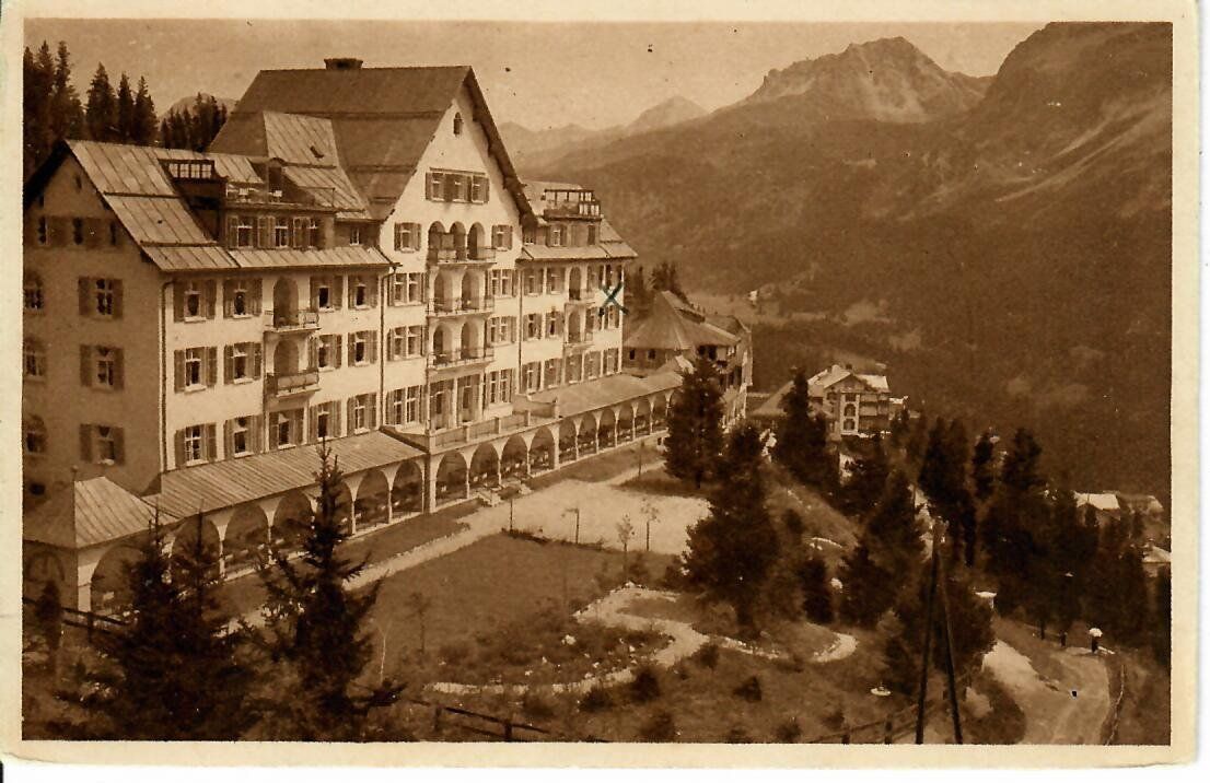 Cartoline postali: Bündner Heilstätte Arosa 1924 – Usato da Hochdorf venduto da Ziegel-16