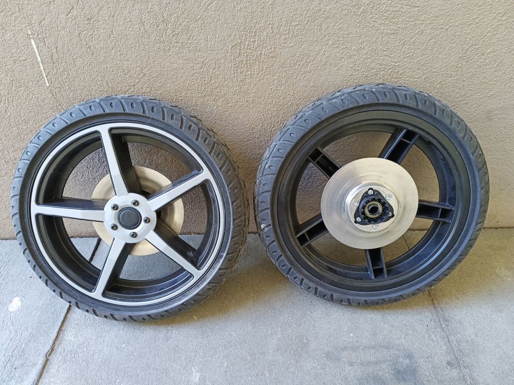 Kinderwagen Gummirder Vorder- Und Hinterrder Ersatz Fr Yoya Vovo  Mit  Werkzeug, 1 Paar Front Wheel