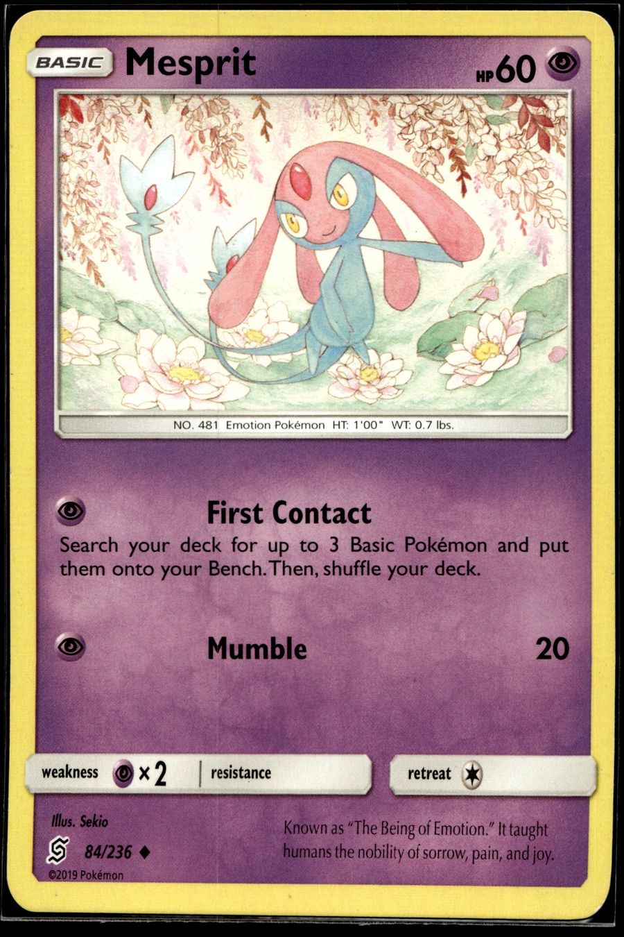 Pokémon Carte collezionabili: Mesprit (UNM EN 84/236) – Usato da Affoltern am Albis venduto da Chiesa_5
