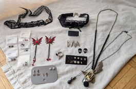 Modeschmuck Set/Konvolut 2 Gothic Rock