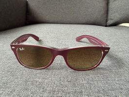 Ray Ban New Wayfarer Sonnenbrille violett 52