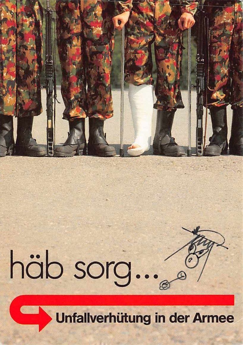 Cartoline postali: ARMEE-Werbekarte "häbsorg" mit FELDPOST RIVERA – Usato da Lufingen venduto da SchnaeppliCorner