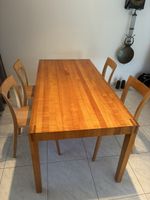 Massiver Kirschbaum Tisch (Reseda) 4 Stühlen, top Zustand