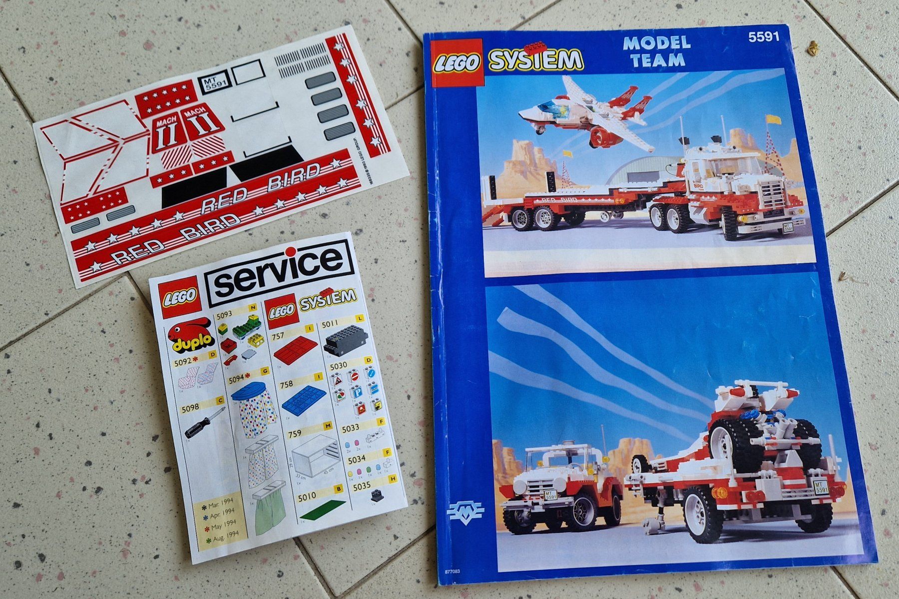Lego Kit di costruzioni: LEGO System 5591 Model Team Mach 2 Red Bird Rig von 1994 – Nuovo (secondo la descrizione) da Rheinau venduto da tobitobsen80 3