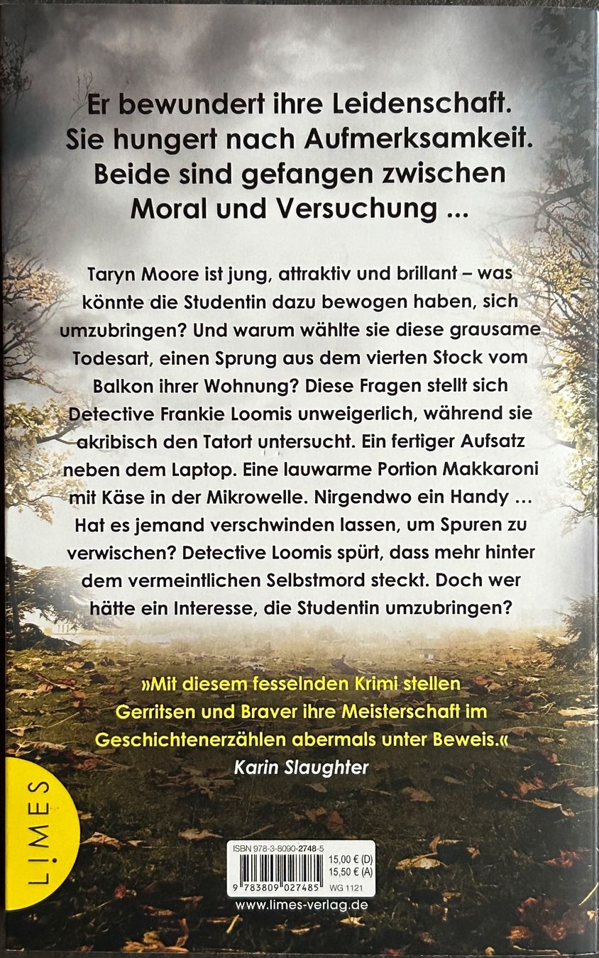 Libri: DIE STUDENTIN  - GARY BRAVER - TESS GERRITSEN - BROSCHIERT – Nuovo (secondo la descrizione) da Buchs AG venduto da fischli610 1