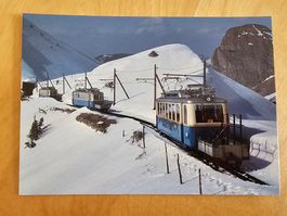 Postkarte Glion - Rochers de Naye ABhe 2/4 201, 206 und 204