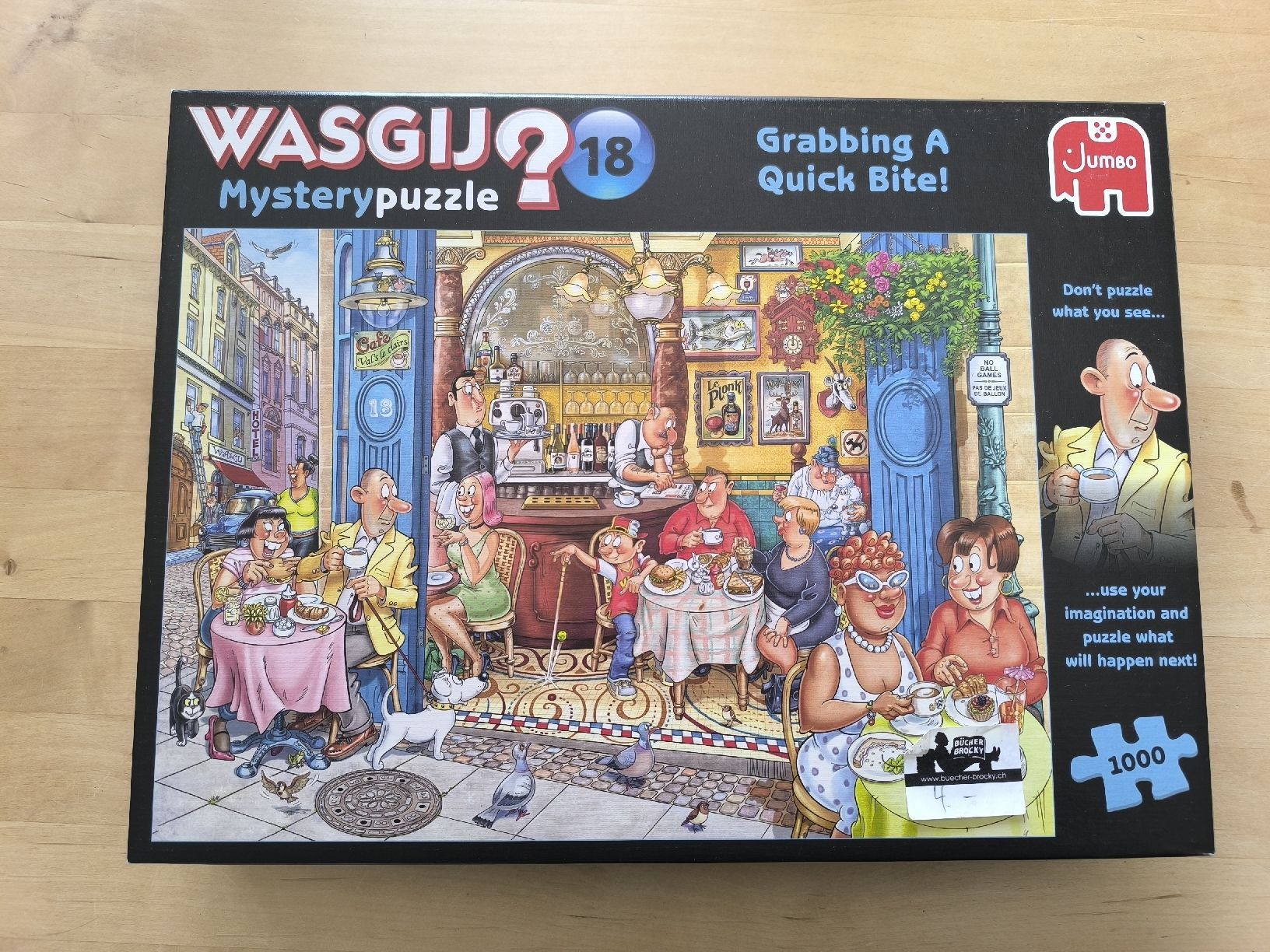 Wasgij Puzzle: Wasgij Puzzle Nr. 18 "Grabbing A Quick Bite", 1000 Teile – Usato da Zürich venduto da Gatsby1