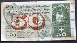 50 FRanken Note 1961