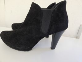 Paul Green Wildleder Schuh Schwarz Gr. 38