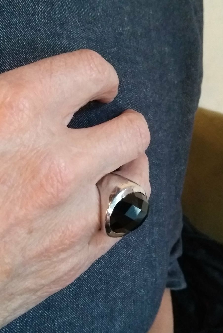 Anelli: Toller Statement Ring Silber 925 Onyx Grösse 52 – Usato da Luzern venduto da _gluecksfund_ 6
