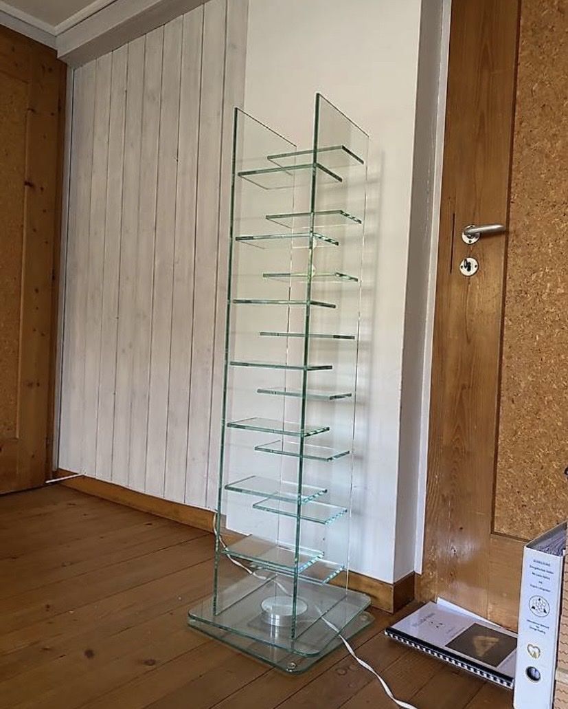 Scaffali: Hochwertiges Glasgestell für Sammlerobjekte oder CDs – Nuovo (secondo la descrizione) da Zuzgen venduto da tw7_rcv9