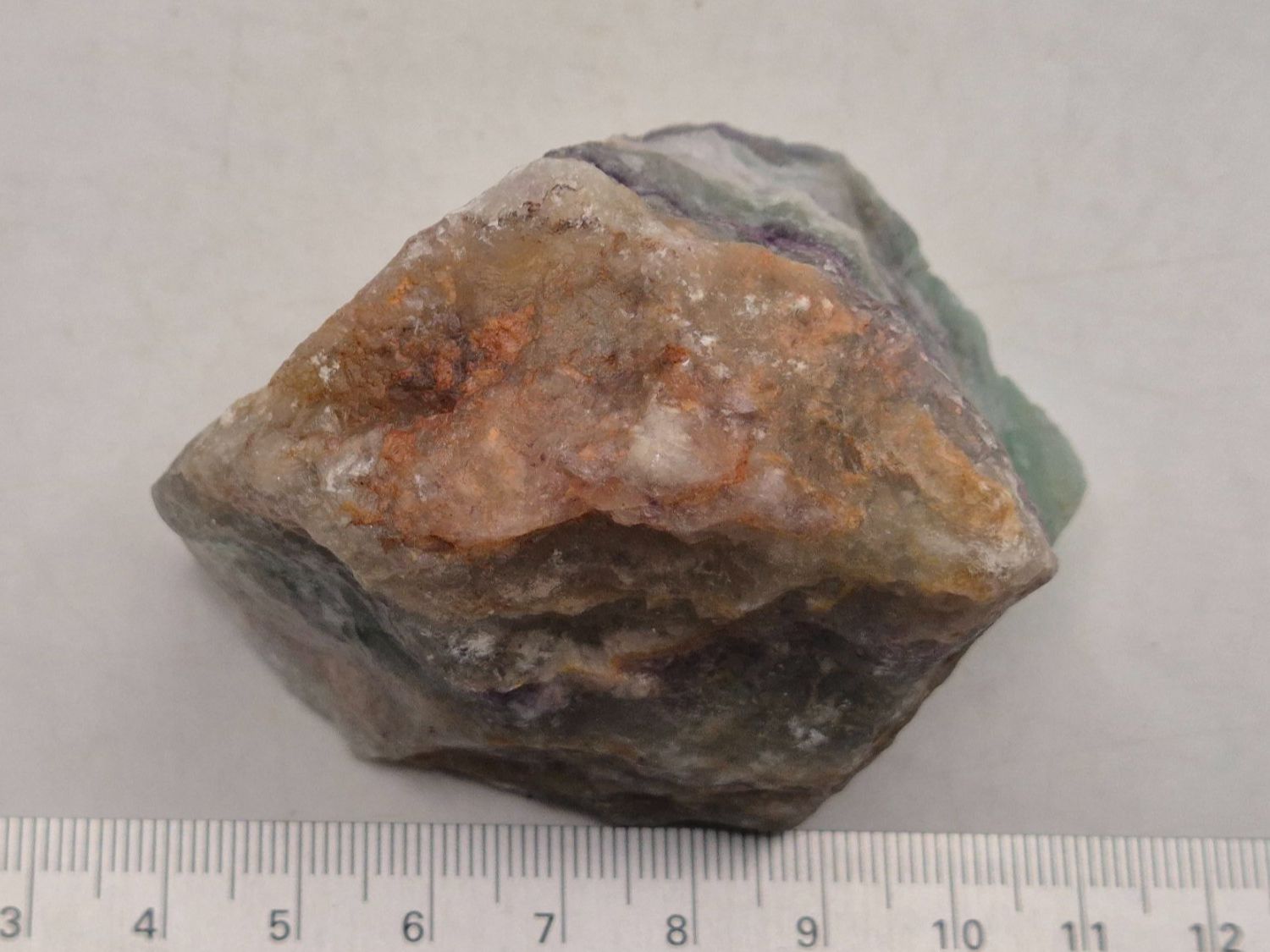 Minerali & Pietre curative: Fluorit Regenbogenfluorit bunt, Namibia (221) – Usato da Winterthur venduto da LukasMineralienOase 2