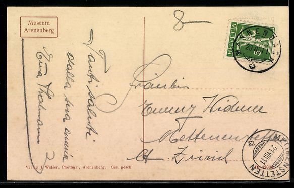 Cartoline postali: AK Arenenberg, Museum mit Strassenpartie – Usato da Berlin venduto da bartko-reher 1