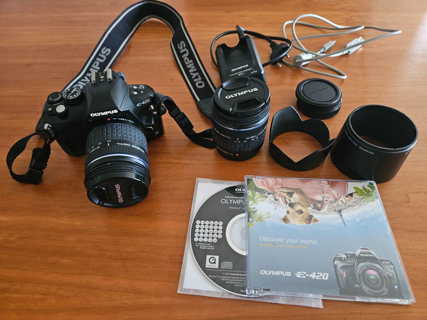 Olympus Fotocamera: Olympus E-420 Spiegelreflexkamera mit Objektiv-Set – Usato da Ittigen venduto da Myriamstr