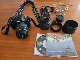 Olympus E-420 Spiegelreflexkamera mit Objektiv-Set