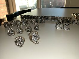 Riesen grosse Fingerring sammlung