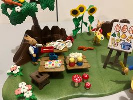 PLAYMOBIL 4146 Osterwerkstatt der Hasen mit viel Zubehör