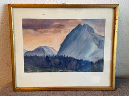 Hans BEYELER (XX) Original Aquarelle