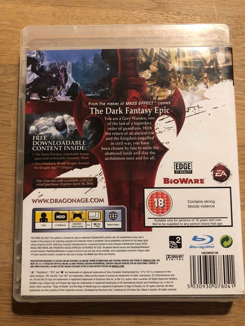 Sony Giochi: Dragon Age Orgins für Ps3 – Usato da Kestenholz venduto da Inna09 1