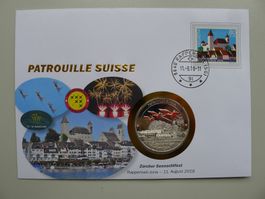 2018 Numisbrief "ZH Seenachtsfest" 50 J. Patrouille Suisse