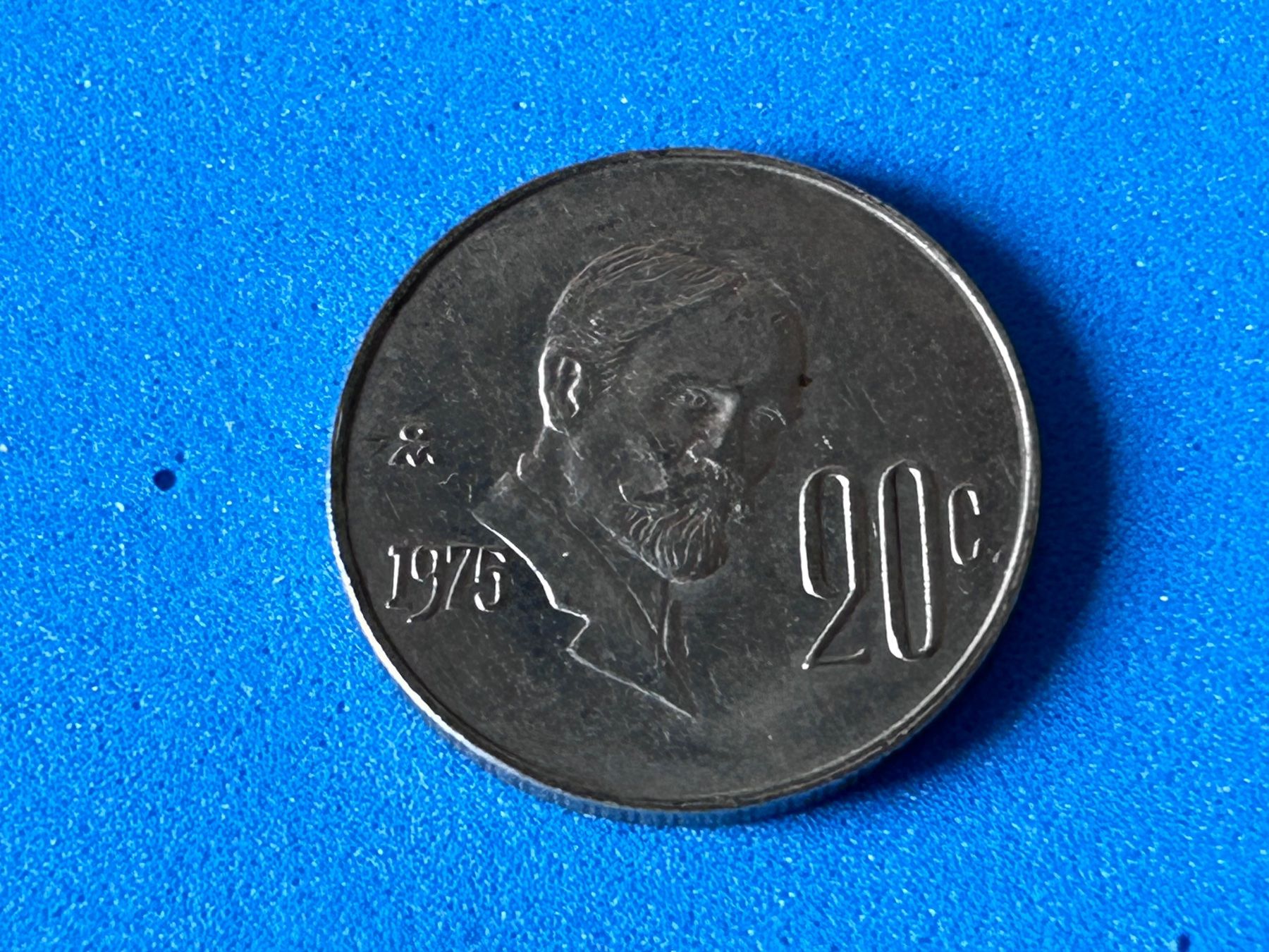 Tutti le monete: Mexico - 20 Centavos 1975 – Usato da Corcelles NE venduto da AJKader 3
