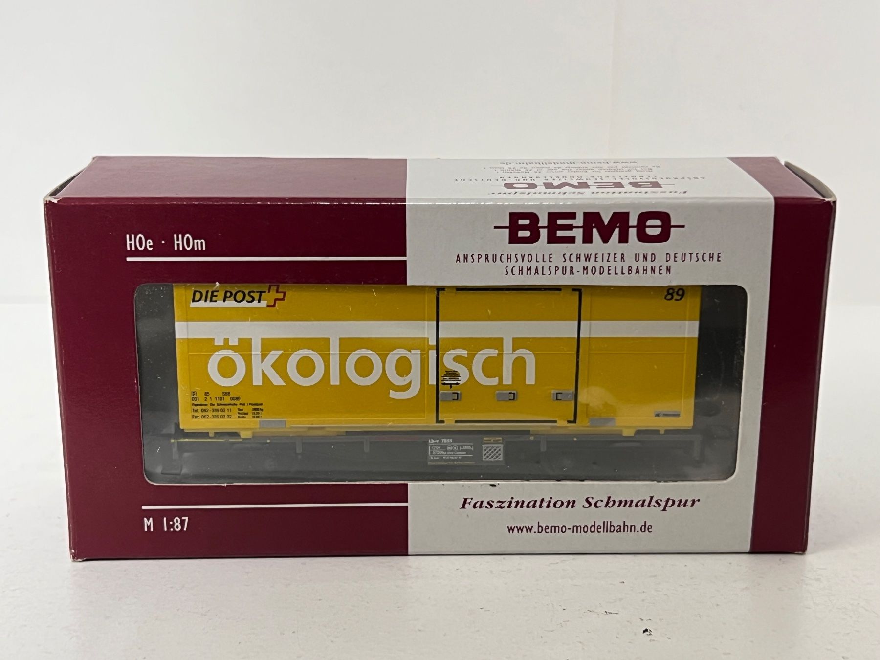 Bemo Modellini di ferrovie: Bemo 7469 10055 Post ökologisch 89 – Nuovo e nell'imballaggio originale da Neuenhof venduto da ludovicco