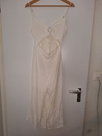 Weisser Sommer Jumpsuit Gr. S Third Form Cut-Out