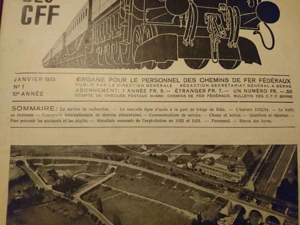 Libri: Bulletin CFF / Reliure de 1933 – Usato da Cortaillod venduto da signep 7