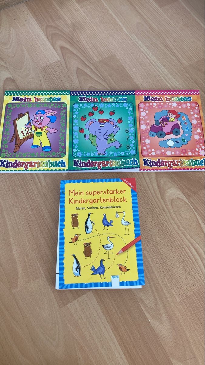 Bücher: 4 Kindergarten Lernbücher – Neu (gemäss Beschreibung) aus Morschach von leonie87