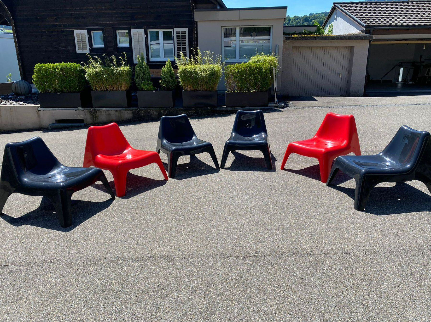 6 IKEA PS VAGÖ Gartenstühle als Set