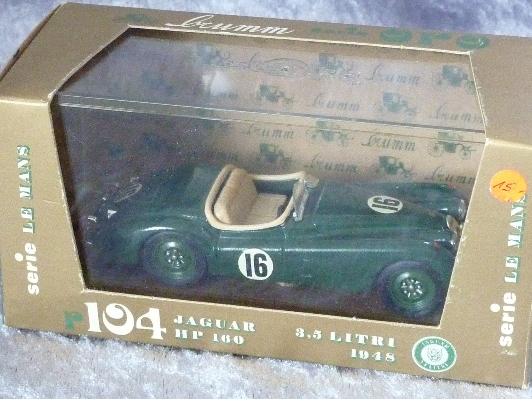 Jaguar Modellini d'auto: Jaguar XK 120 Race  1:43 – Nuovo e nell'imballaggio originale da Dürrenäsch venduto da modellautos4you 4