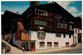 Fiesch, Restaurant Hirschen, um 1975