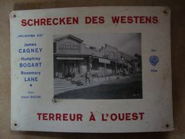 WILDER WESTEN FILM-KINO AUSHANG AUF ORIGINAL-KARTON
