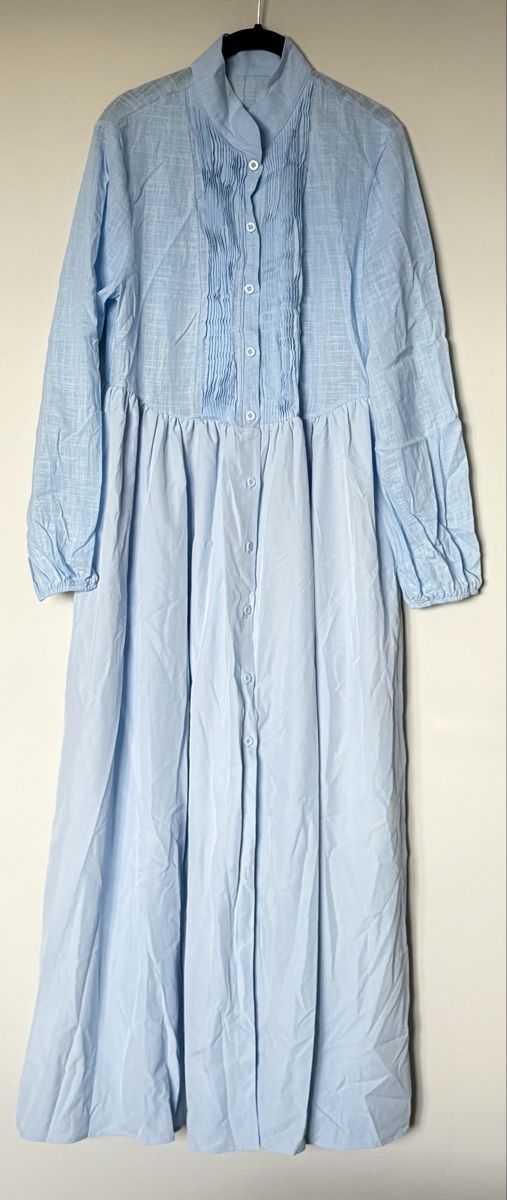 Kleider: Sommerkleid hellblau Leinen – Neu und originalverpackt aus Zug von jan_n75h