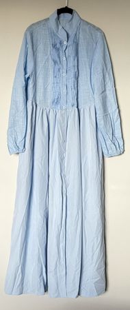 Sommerkleid hellblau Gr. S leichte Leinen-Mix-Qualität