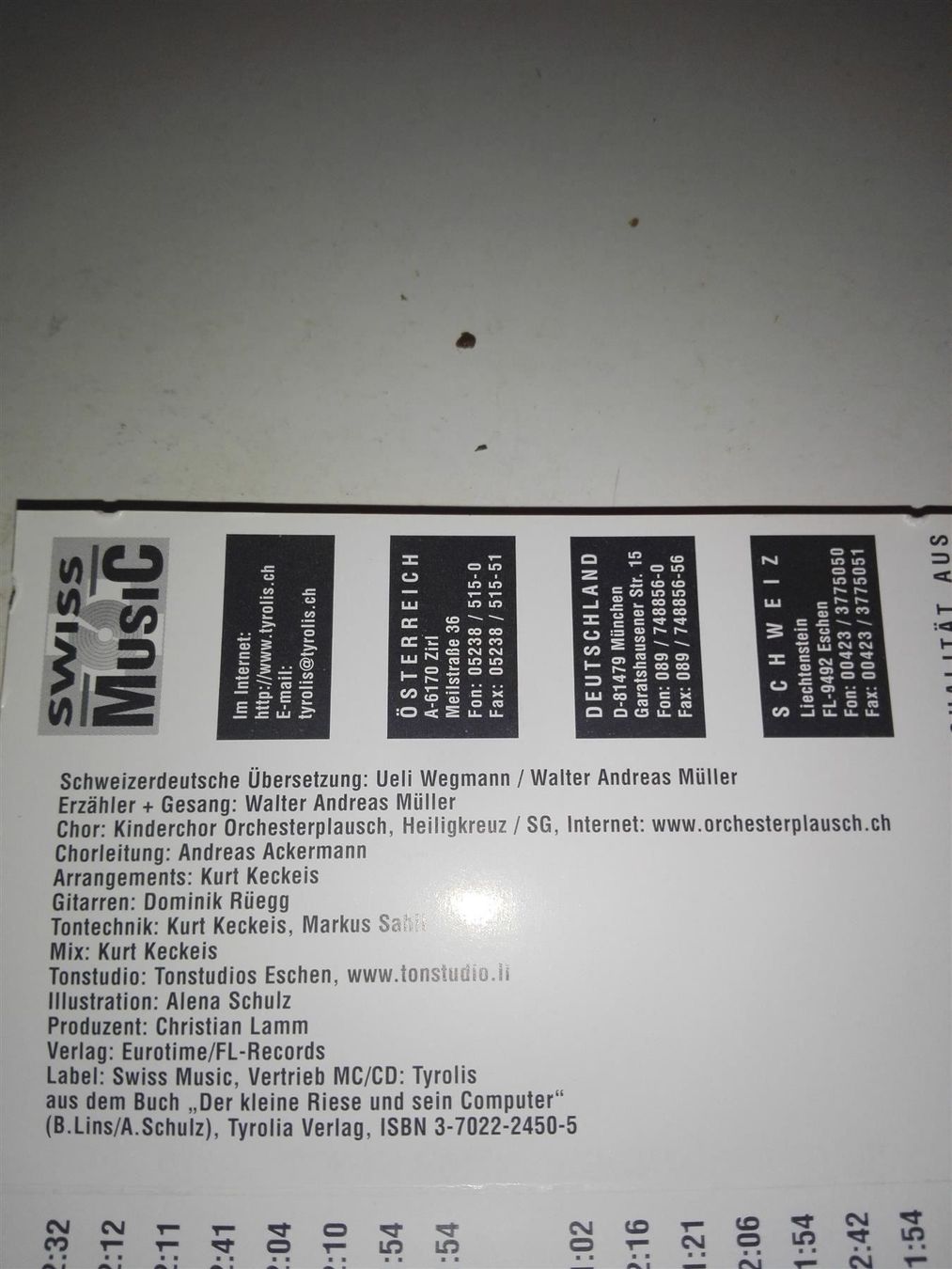 Musicassette: Der kleine Riese und sein Computer – Usato da St. Gallen venduto da elk2020 5