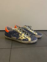 Golden Goose Sneakers, Blue Glitter, Woman, Size 39 IT