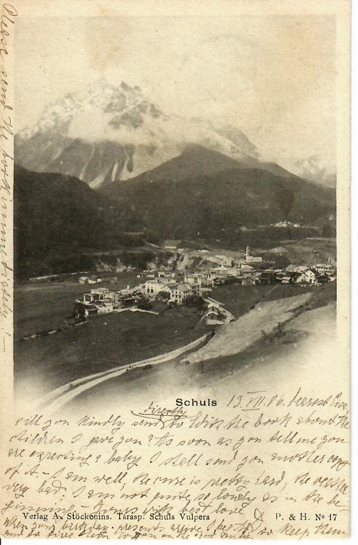 Ansichtskarten: Schuls 1906 – Gebraucht aus Hochdorf von Ziegel-16