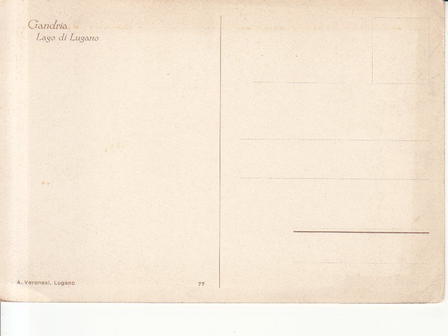 Cartoline postali: Gandria, ca. 1940 – Usato da Bürglen TG venduto da StampGraf 1