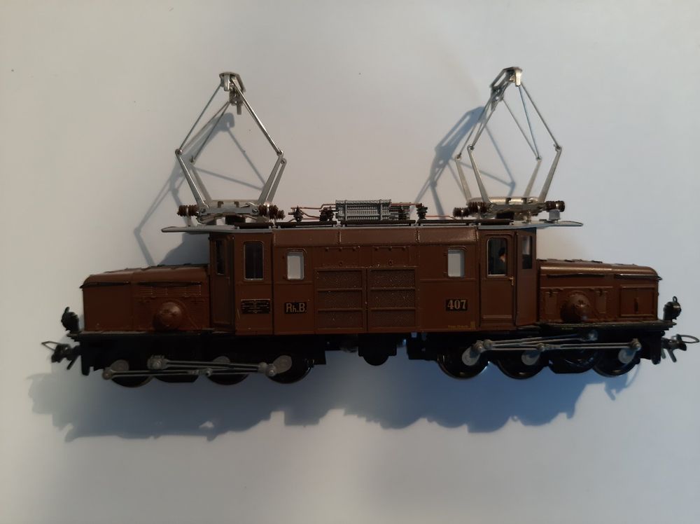 Bemo Modelleisenbahnen: Bemo 1255 137 RhB Ge 6/6 I 407 digitalisiert – Gebraucht aus Thun von Schwarzsee48 3