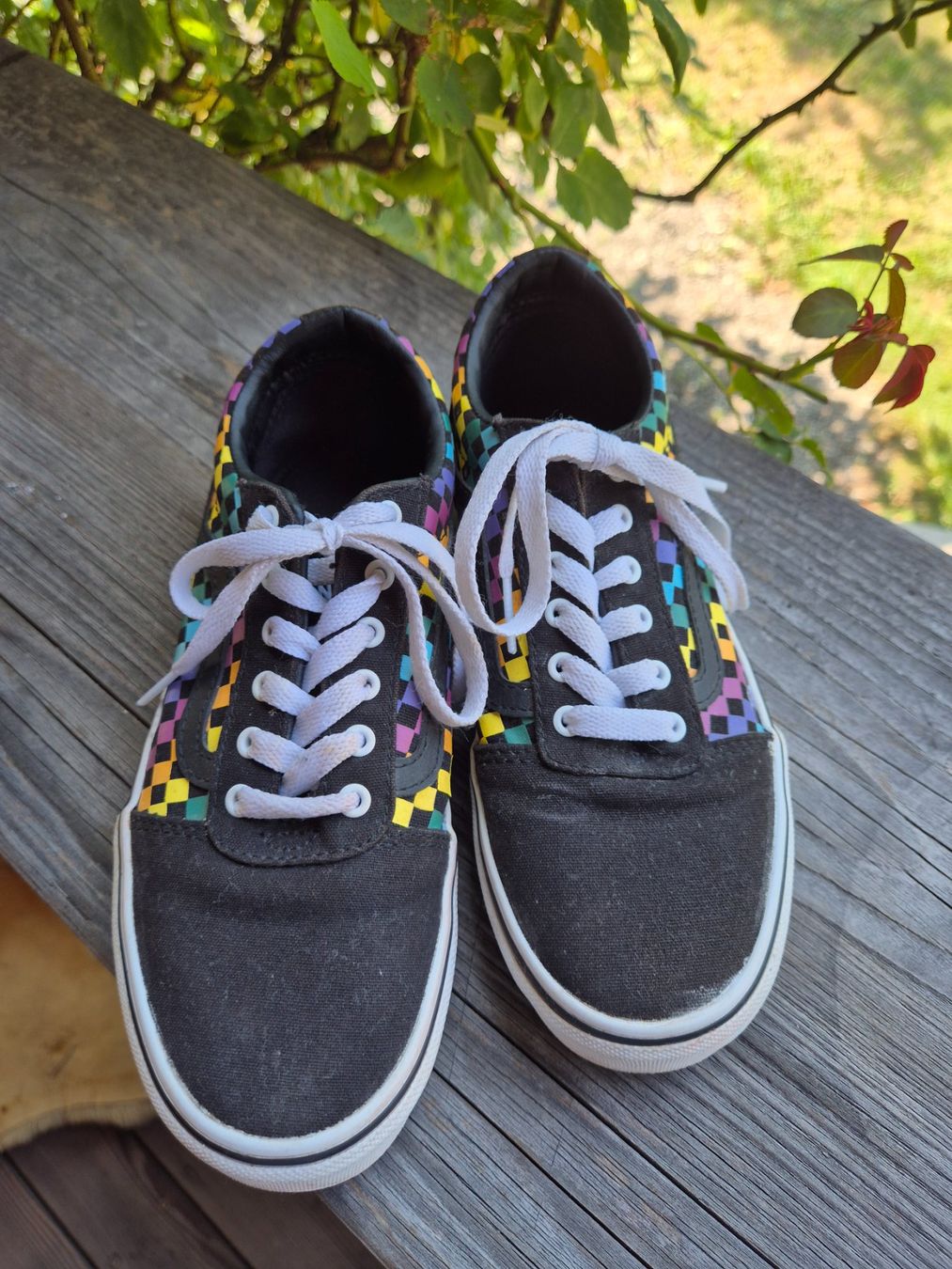 Vans Scarpe per ragazzi: Original Vans "Old Skool Karo" Turnschuhe Grösse 34 – Nuovo (secondo la descrizione) da Sennwald venduto da Grischa500 1