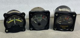 3 Cockpitinstrumente von Pilatus Kolben Porter