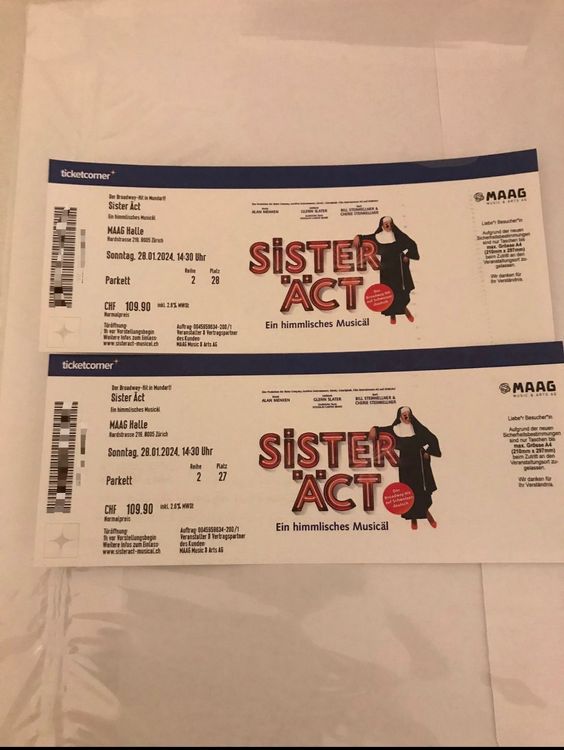 Tickets (Neu und originalverpackt) in Neuheim für CHF 160 – mit ...
